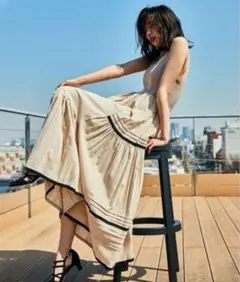 FRAY.ID ニットコンビタックティアードワンピース