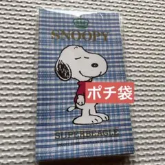 新品！30年以上前！レトロ品！スヌーピー チェック柄ポチ袋　 レトロ品！