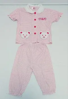 子供用 メルちゃん チェック柄パジャマ 100cm＋おまけのサムネイル