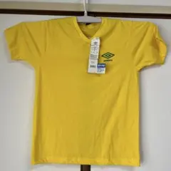 umbro VネックTシャツ　イエロー　アンブロTシャツ