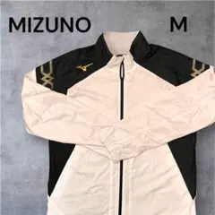 MIZUNO ナイロンジャケット M ホワイト/ブラック
