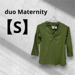 duo Maternity 【S】 五分袖 Tシャツ オリーブグリーン