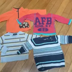 80サイズ　ベビー服　4枚セット　トップス　ロンT　まとめ売り　トレーナー