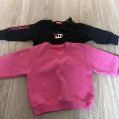 BABY DOLL 90長袖トレーナー &Tシャツ2色セット