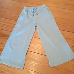 ジーユー リブプルオンパンツ 120 ミントグリーン