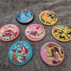 ディズニー 刺繍缶バッジ 7個セット