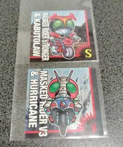 SD仮面ライダー　シール 　仮面ライダーV3&ハリケーン　ストロンガー　V3
