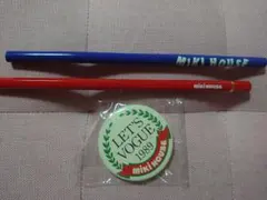 《非売品》ミキハウス 缶バッジ・鉛筆２本セットのサムネイル