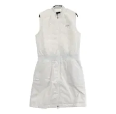 CALLAWAY 中綿ワンピース フルジップ ボア切替 ホワイト系 M