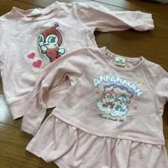 え*む様 アンパンマン トップスセット ピンク