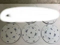 ノリタケ　花柄デザインの陶磁器皿3枚セット