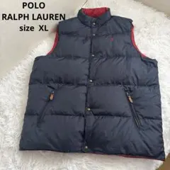 POLO ラルフローレン　リバーシブル ダウンベスト　希少サイズ　大きいサイズ