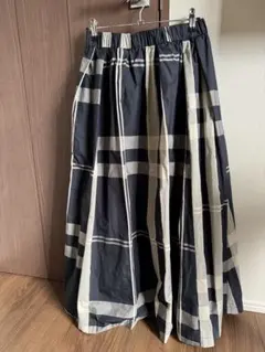 レディース　ロングスカート　チェックフレアロングスカート　チェックスカート