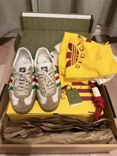 Gucci × Adidas Gazelle スニーカー 27cm