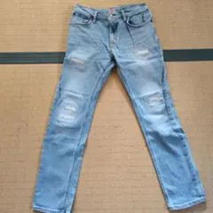 EDWIN ダメージデニム ライトブルー