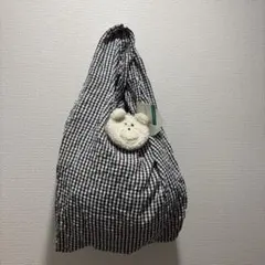 翌日発送 未使用 もこまるフレンズ エコバッグ ギンガムチェック しろくまのサムネイル