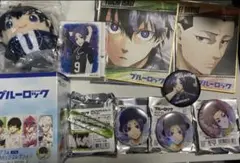 ブルーロック ブルロ ホログラム缶バッジ 冴 玲王 色紙 潔