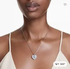 新品 スワロフスキーSwarovski Idylliaペンダント ハート ブルー