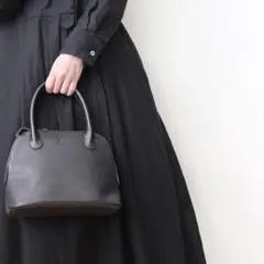 【美品】 Rinori リノリ レザー ミニボストンバッグ ハンドバッグ