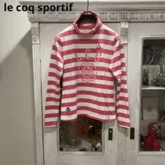 ルコックスポルティフ ゴルフコレクション 長袖シャツ L ピンク ハイネック