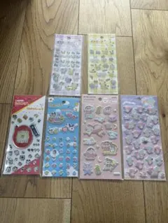 サンリオ たまごっち クレヨンしんちゃん ポケモンシールセット 6パック