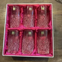 HOYAカットクリスタルグラス 6個セット