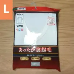CLOSSH メンズ半袖VネックT肌着　 2枚組 Lサイズ