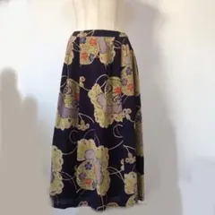 縮緬　ロングスカート