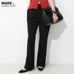 ダークエンジェル　裏起毛センタープレスワイドパンツ　長め丈L