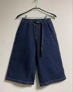 GRAMICCI グラミチ デニム ワイドキュロットパンツ 濃紺 フリーサイズ