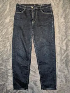 オカヤマ DENIM ダークブルー ストレートw28