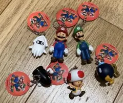 スーパーマリオ　マスコットフィギュア　キーホルダー　ルイージ　キノピオ　おまとめ