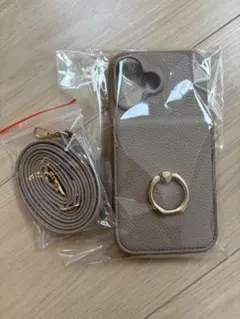 ミラー付き　スマホケース　ショルダータイプ　iPhone16