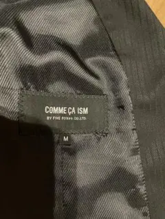 COMME CA ISM ベスト ストライプ ブラック Mサイズのサムネイル