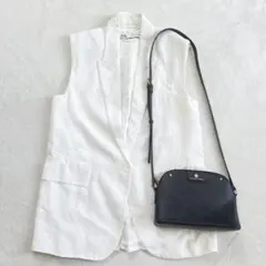 ZARA◇ロングジレ ロングベスト モード コンサバ オフィスカジュアル Mのサムネイル