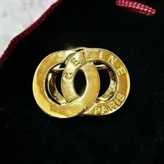 緊急値下げ！CELINEセリーヌ ブローチ ゴールドフランス製 ヴィンテー