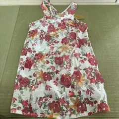 Sybilla 花柄エプロン 08 レッド　casa タグ付き