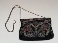 豪華 総ビーズバッグ パーティーバッグ レトロ