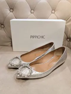 PIPPPICHIC ビジューフラットパンプス 361/2