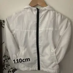 マウンテンパーカー110cm キッズアウター春薄手上着子供白ホワイト