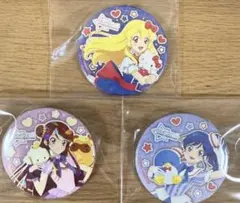 星宮いちご　ホログラム缶バッジ６５ｍｍ　アイカツ　サンリオ　60点 グッズ-バッチ】アイカツ！シリーズ×サンリオキャラクターズ