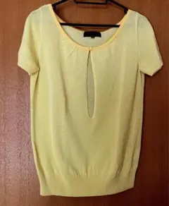 【UNTITLED（アンタイトル）】カットソー（日本製）綺麗なレモンイエローです
