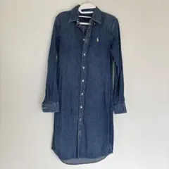 【極美品】Ralph Lauren デニムワンピ　ロング丈　ロングワンピース