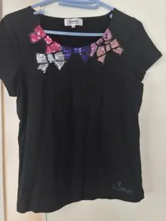 SONIA BY SONIA RYKIEL スパンコールリボンTシャツのサムネイル