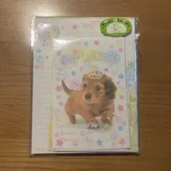 平成レトロ 当時物 クラックス 犬 わんこ パピー レターセット 便箋 シール付