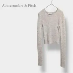 【アバクロ】ニット　ショート丈　タイト　y2k ロングスリーブ　ウール混