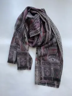 ETRO ストール ウール シルク ペーズリー柄