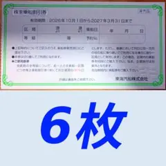 最新 東海汽船株主優待 乗船割引券（35%割引券）6枚