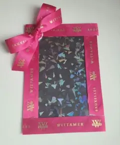 硬質ケース トレカケース カードケース チェキ ホログラム ピンク リボン