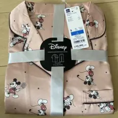 新品GU Disney サテンパジャマ 半袖 ピンク Sサイズのサムネイル